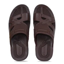 Ajanta Men Textured Comfort Sandals-49