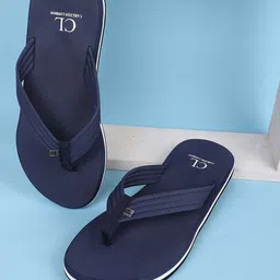 Carlton London Men Navy Blue Thong Flip-Flops-35
