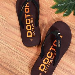 DOCTOR EXTRA SOFT Men Printed Orthopedic Non-Slip Thong Flip-Flops-89