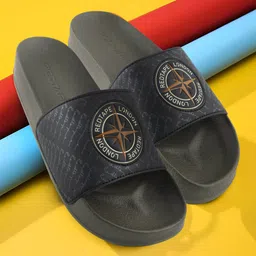 Red Tape Men Printed Sliders-51