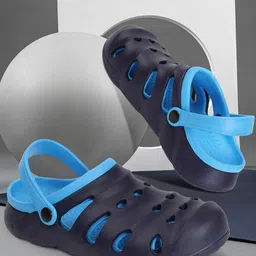 The Roadster Lifestyle Co. Men Blue Self Design Clogs-picture-58