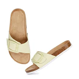 MOZAFIA Buckled Open Toe Flats-picture-10