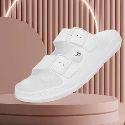 TRV Men Buckle Detailed Slip On Flip Flops-34