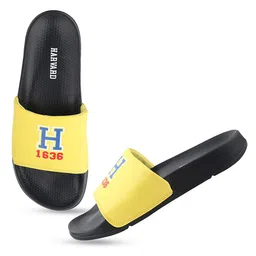 Harvard Men Black Printed Sliders-picture-42