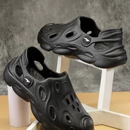 ASIAN Men Self Design Clogs-12