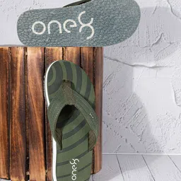 One8 Men Printed Textured Anti-Skid Bounce Back Mid-Sole Water-Resistant Thong Flip-Flops-image-80