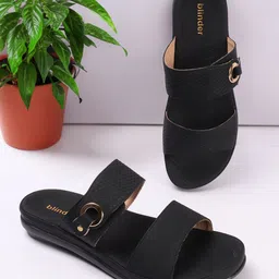 BLINDER Women Textured Slip-On Open Toe Flats-picture-41