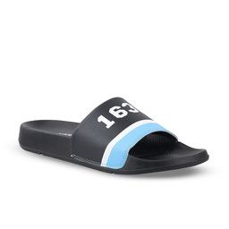 Harvard Men Black Printed Sliders-12