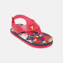 Pantaloons Junior Girls Printed Thong Flip-Flops-47