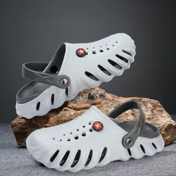 The Roadster Lifestyle Co. Men Grey Textured Clogs-52