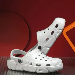 HRX by Hrithik Roshan Men Grey Rubber Clogs-48