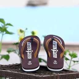 BRAND VILLA Men Printed Lightweight Rubber Thong Flip-Flops-picture-19