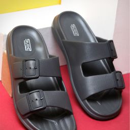 Columbus Men Buckled Rubber Slip-On Flip Flops-image-15