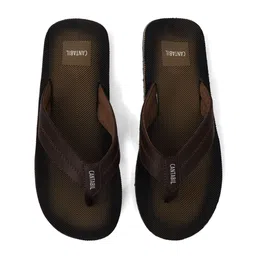 Cantabil Men Brown & White Room Slippers-picture-53