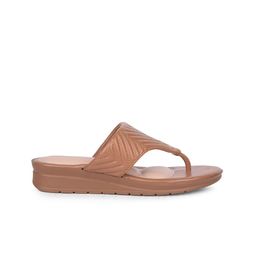 Bata Textured Open Toe T-Strap Flats image 3
