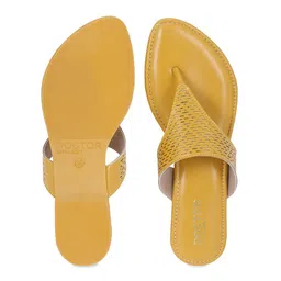 DOCTOR EXTRA SOFT Memory Foam Textured Open Toe Flats With Laser Cuts image 3