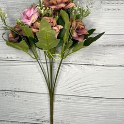 Akaar Pink & Green Artificial Rose Flower-5