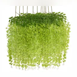 WELL ART GALLERY Green 6 Pieces Hanging Artificial Flower-52