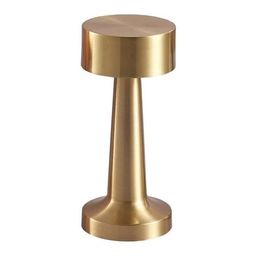 LED Table Lamp with Touch Control, 3 Color & Brightness Levels, Battery Operated, Gold image 4