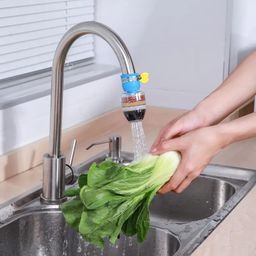 helsta Pack of 2 Activated Carbon Faucet Water Filters Universal Interface Home Kitchen Faucet Tap Water Tap filter Multilayer Clean Purifier Filter Cartridge Five Layer Water Filter image 4
