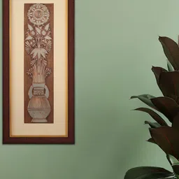 SHREE KALA HOME DECOR Brown Shree Kala-Georgia OKeeffe Flower Foil Embossed Wall Art-image-23