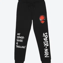 YK Marvel Boys Marvel Spider-Man Graphic Printed Joggers-29