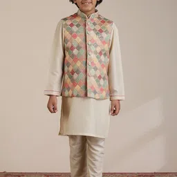 Manyavar Boys Regular Kurta with Pyjamas-55