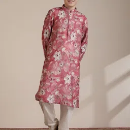 Manyavar Boys Floral Printed Regular Kurta with Pyjamas-28