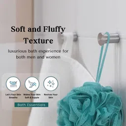 CareDone Set Of 4 Large Bath Loofah Sponge Scrubber Exfoliator For High Lather Cleansing image 3