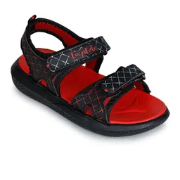 Liberty Unisex Kids Black & Red Sports Sandals-image-28
