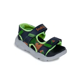 Liberty Kids Green & Black Printed Sports Sandals-image-60