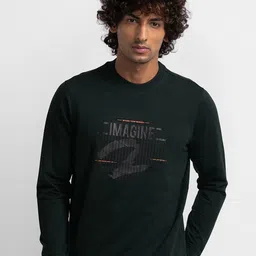 SPYKAR Men Green Printed Sweatshirt-picture-14