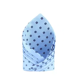 KOVOVE Men Blue Polka Dot Pocket Square-46