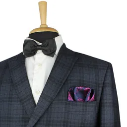 KOVOVE Men Blue & Purple Floral Printed Pocket Square-image-74