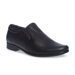 Khadims Men Black Solid Formal Slip-Ons-image-76
