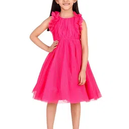Miyo Girls Ruffled Fit & Flare Dress-picture-8
