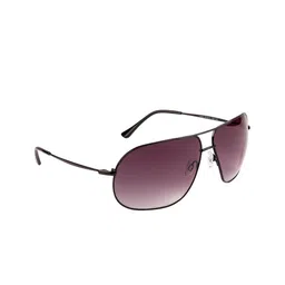 XPRES Unisex Purple Lens & Black Full Rim Aviator Sunglasses 1005 67013 138 C2-57