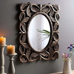 VAS collection home Wooden Wall Mirror Frame-image-5