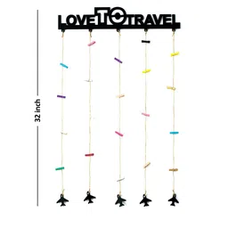 Art Street Love To Travel Wall Hanging 20 Photos Holders with Clips image 2