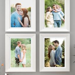 Art Street Set Of 4 White Solid Photo Frames-37
