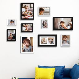 Art Street 10-Pcs Black & White Collage Wall Photo Frames-19