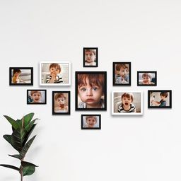 Art Street Black & White 11 Pieces Wall Photo Frames-image-26