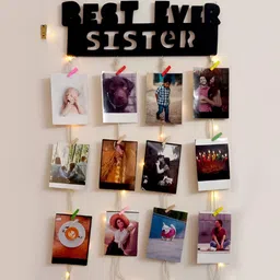 VAH Kya Bat Hai !! Black Wooden Photo Frame With Clips-image-85