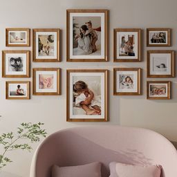 Art Street 12 Pcs Brown Wall Photo Frames-image-38