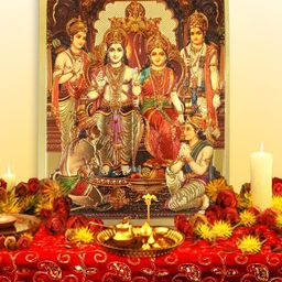 Hawai 24k Gold Plated Ram Darbar Wall Art-image-43