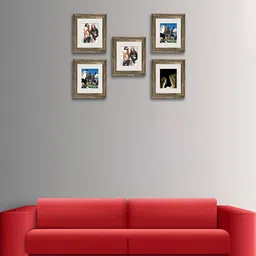 ArtzFolio Brown 5 Pieces Wooden Wall Photo Frames-image-96