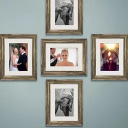 ArtzFolio Copper Toned 5 Pieces Wooden Wall Photo Frames-image-48