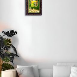 Hawai Black & Green Mecca Madina Rectangular Wooden Wall Photo Frames-3