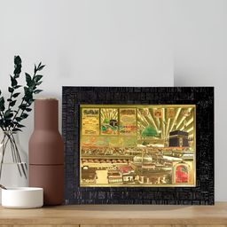 Hawai Black & 24K Gold Plated Self Designed Wooden Rectangular Wall Photo Frame-image-47