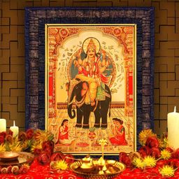 Hawai Black & Brown Vishwakarma Digital Printed Rectangle Wall Photo Frame-12